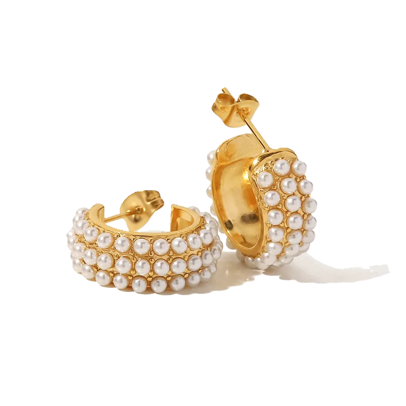 Pearl Mini Hoops