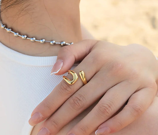 Open Ended Gold Ring