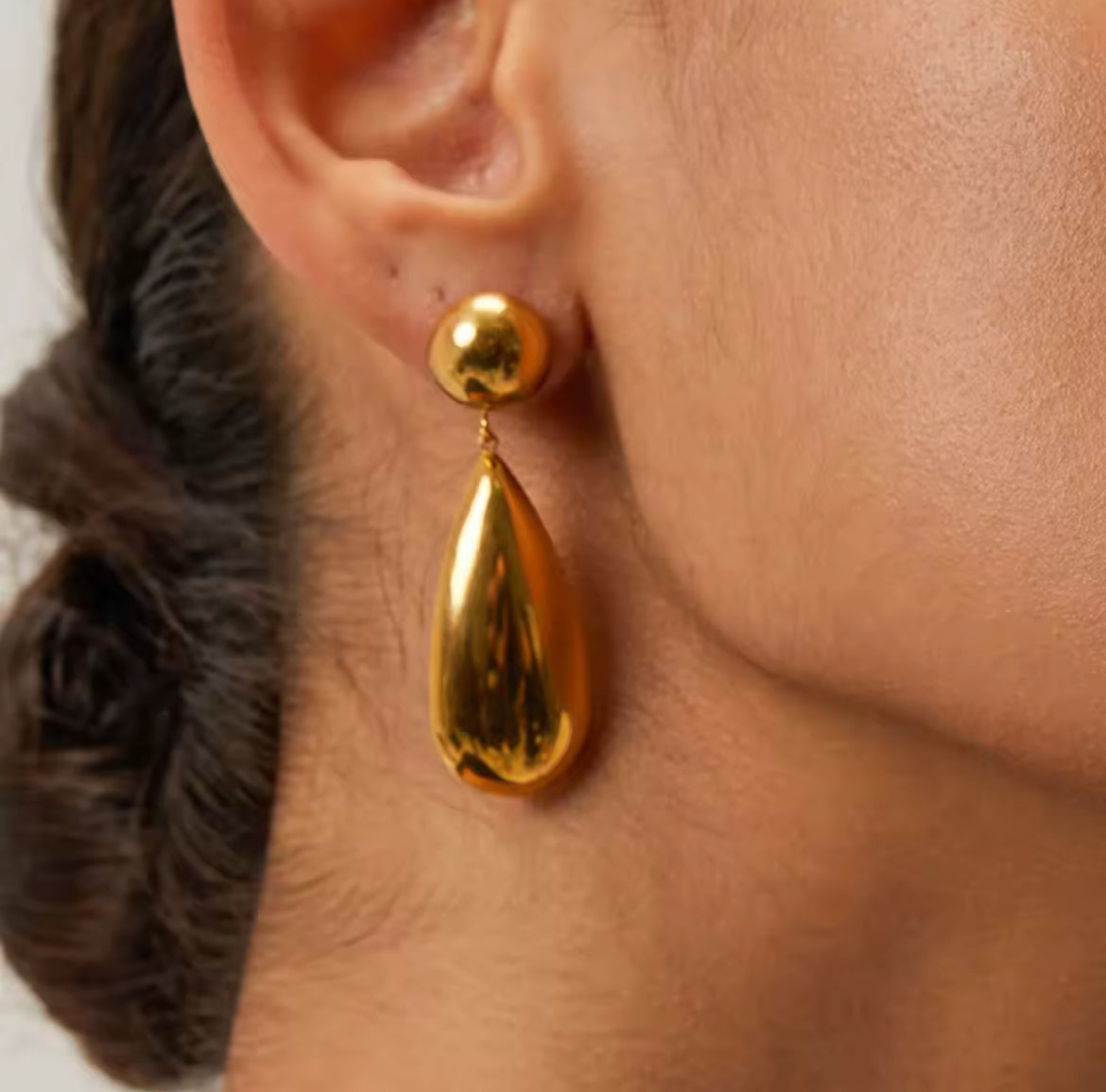 Gold plated drop Earrings