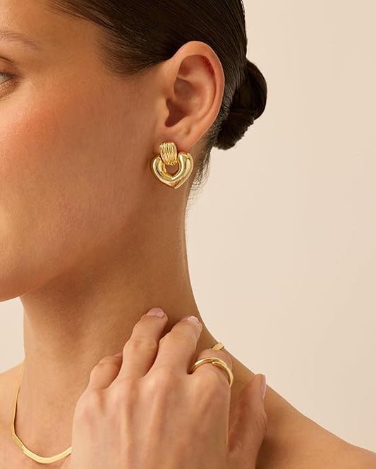 Heart Chunky Earrings