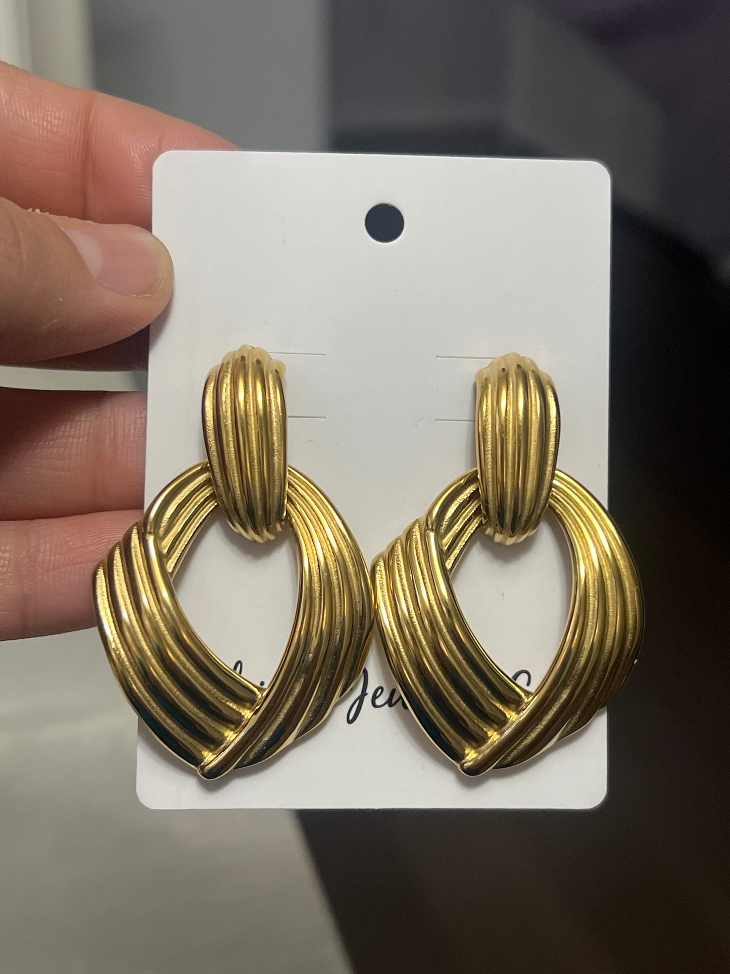 Gold Knot Earrings