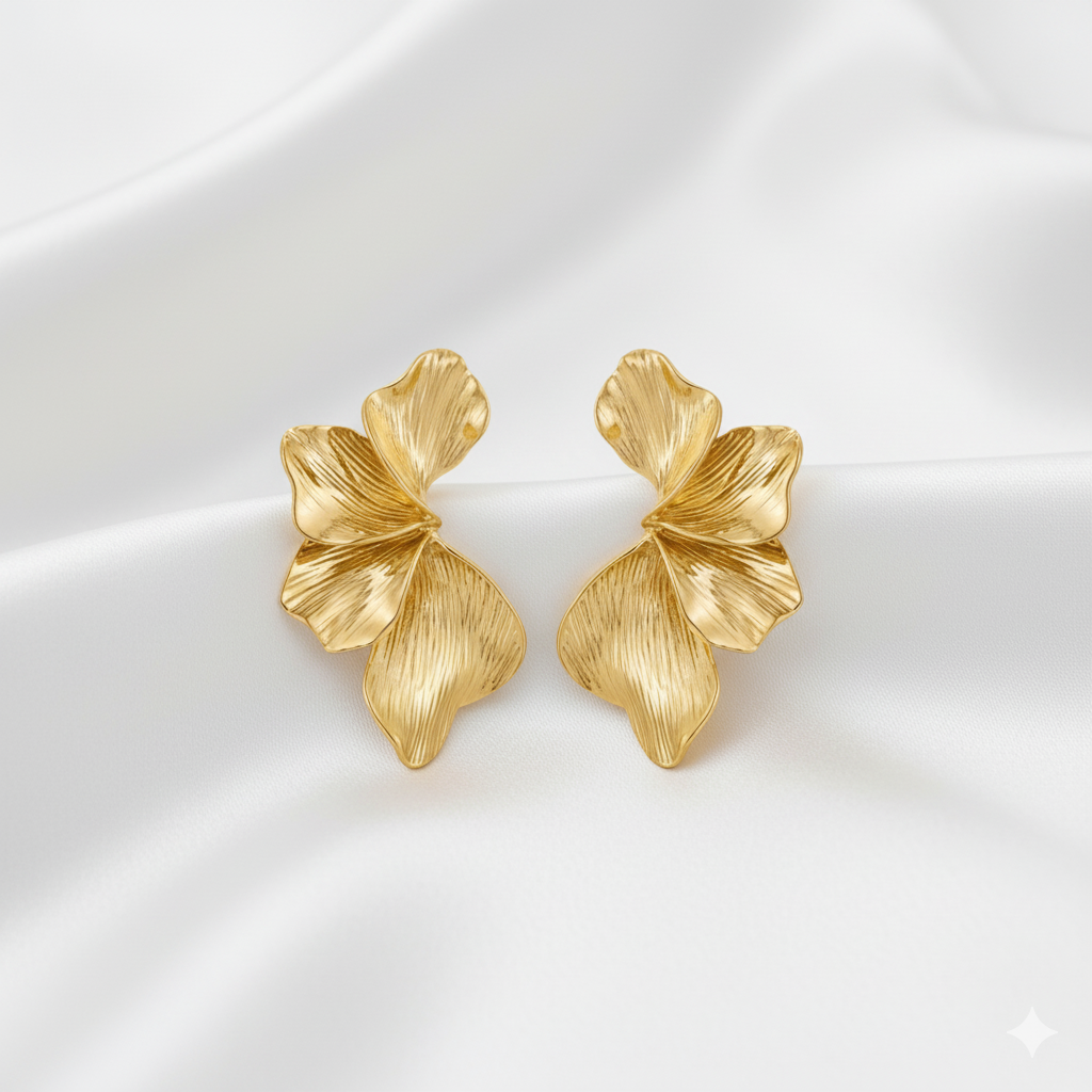 Flower Leaf Earrings