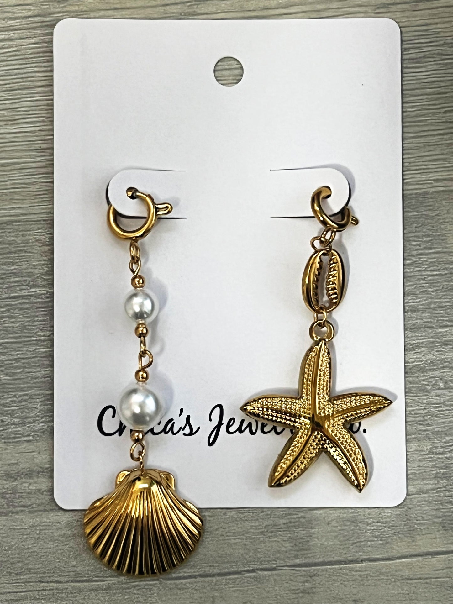 Shell Pearl Charm