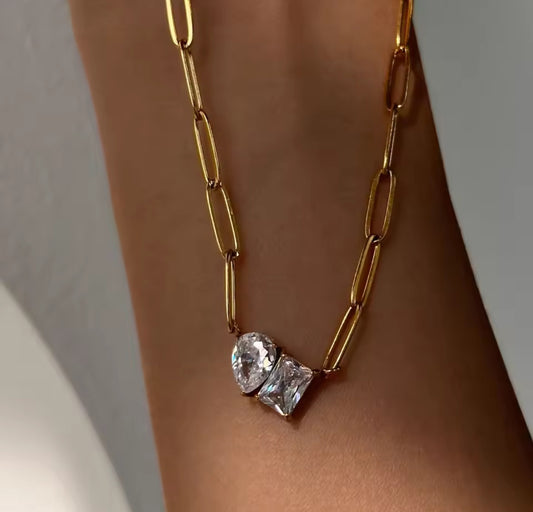 Cubic Zirconia Pendant Necklace