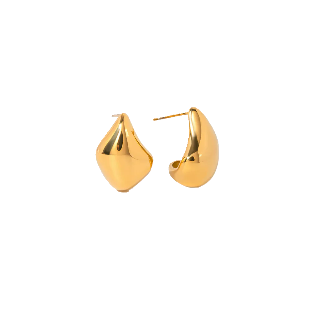Teardrop Gold Earrings