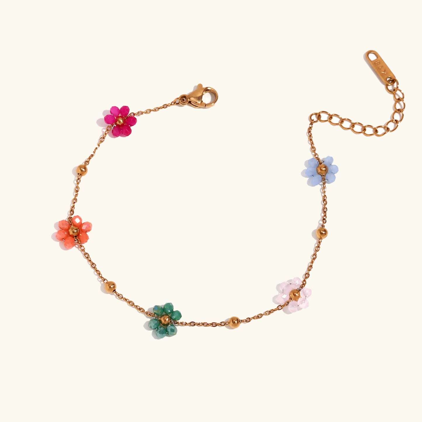 Colorful Flowers Bracelet