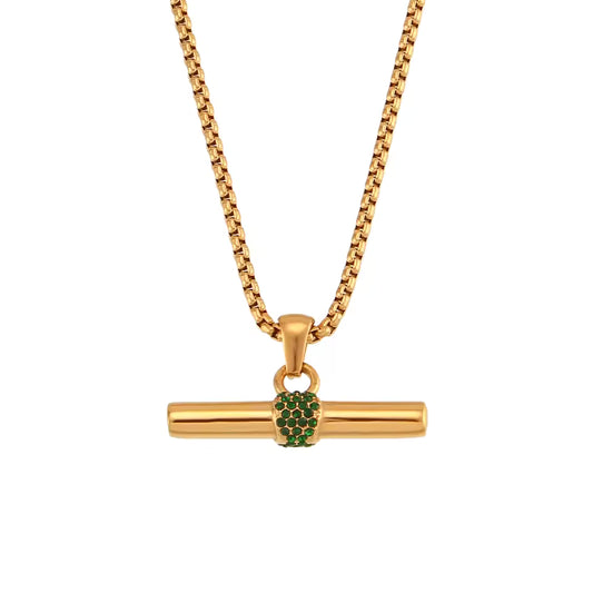 T-Bar Pendant Necklace