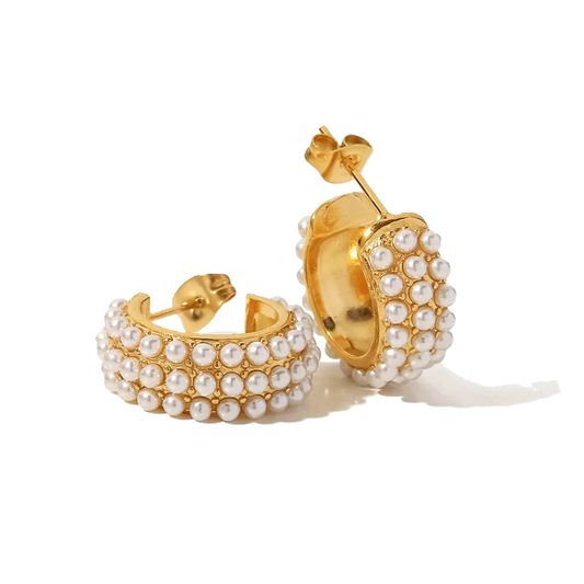 Pearl Mini Hoops