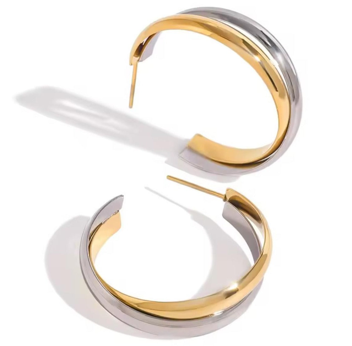 Silver & Gold Hoops