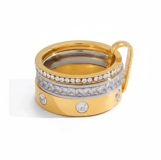 Stackable Two Tone Ring
