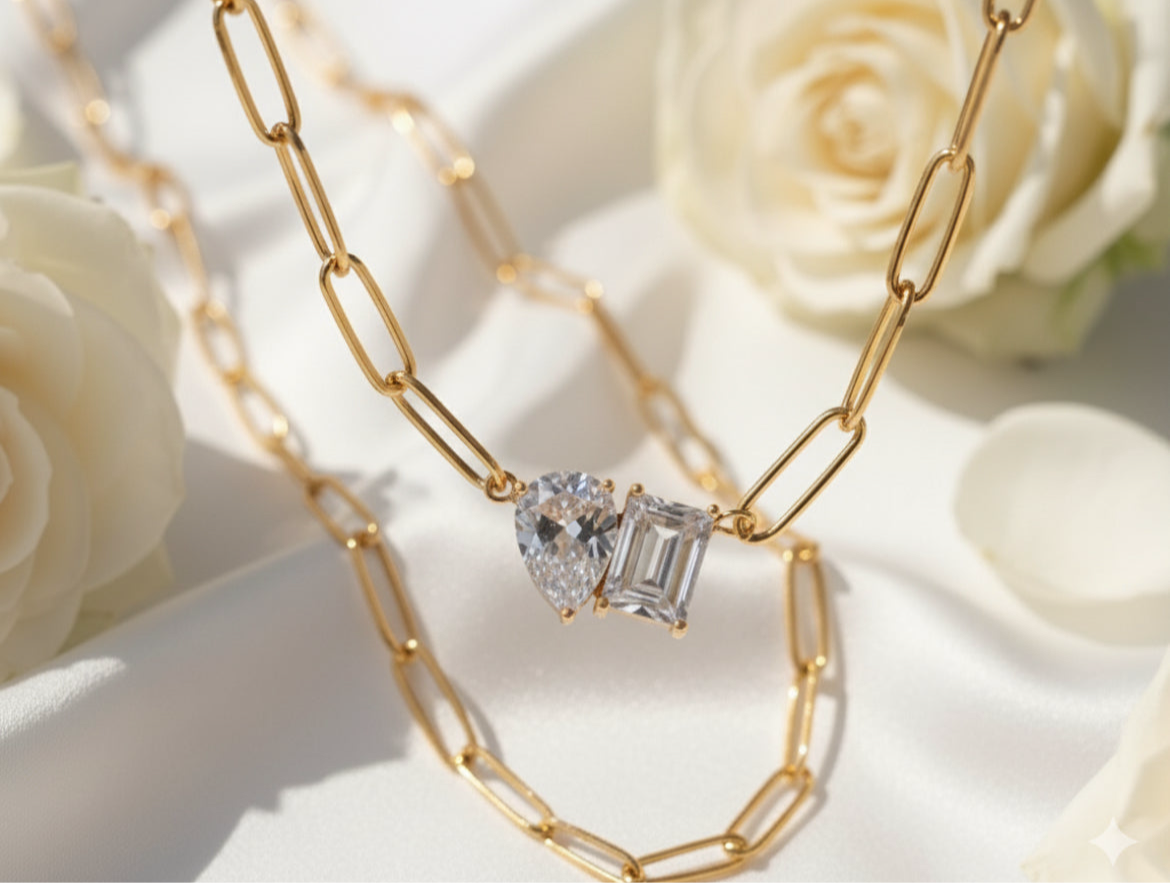 Cubic Zirconia Pendant Necklace