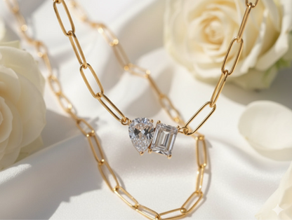 Cubic Zirconia Pendant Necklace