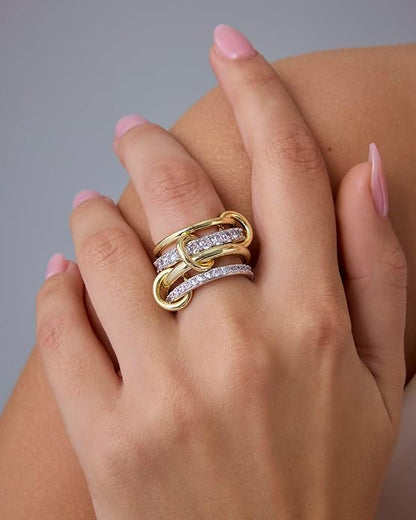 Stacked Diamond Ring