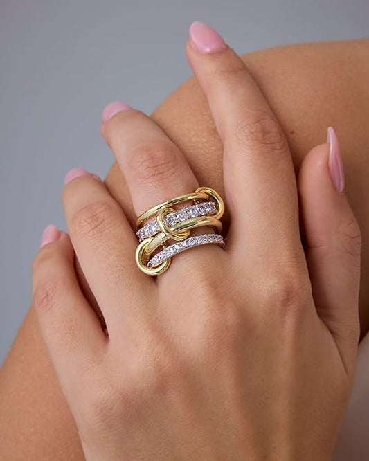 Stacked Diamond Ring