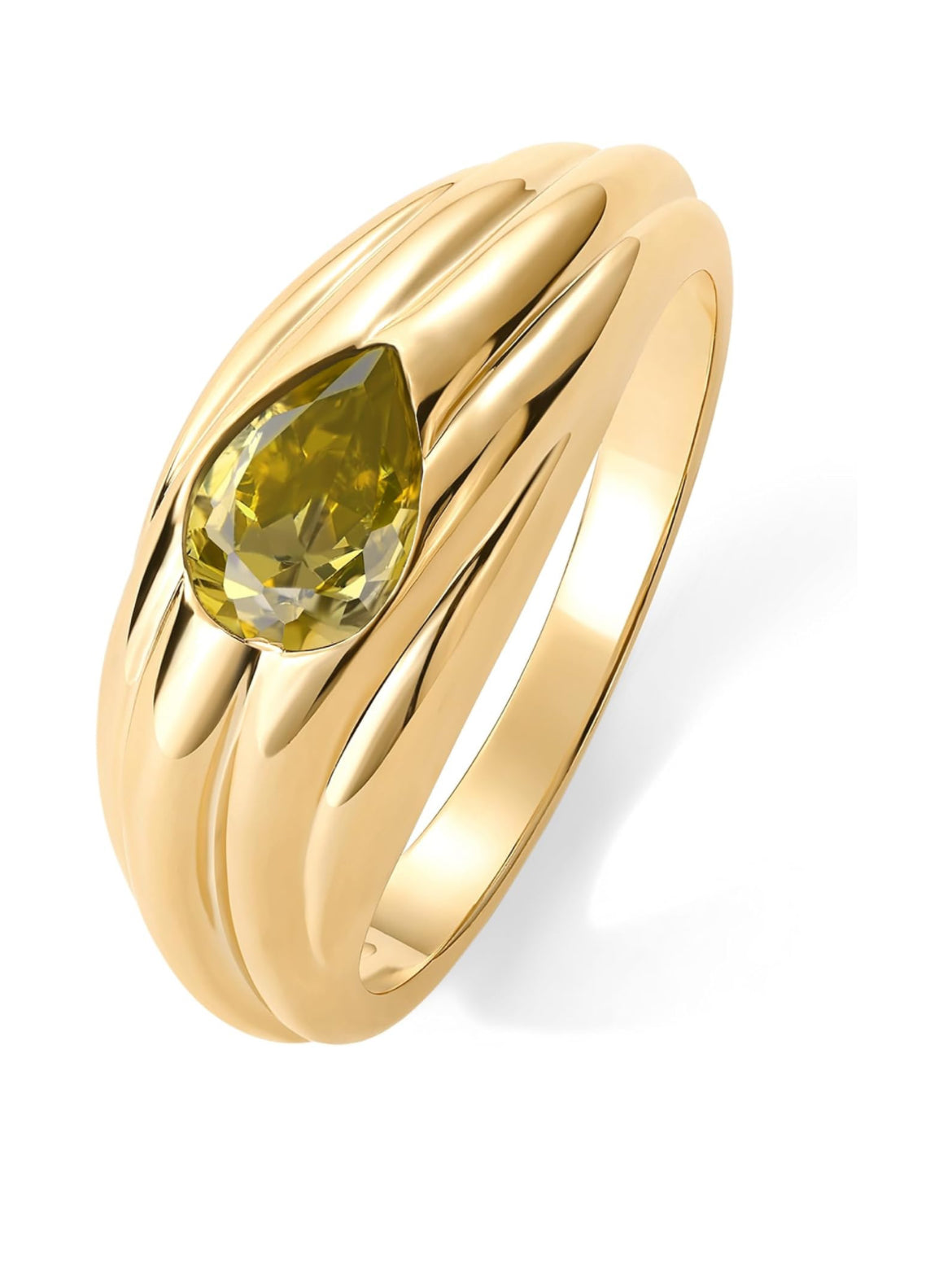 Chunky Colored Gemstones Ring