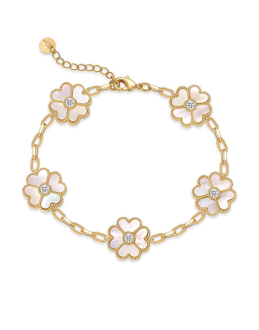 Clover Paper Clip Bracelet