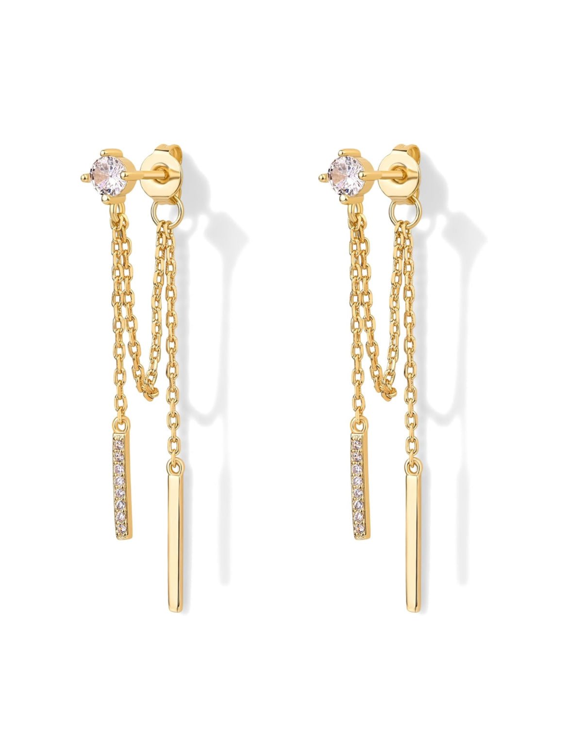 Dangling Chain Studs