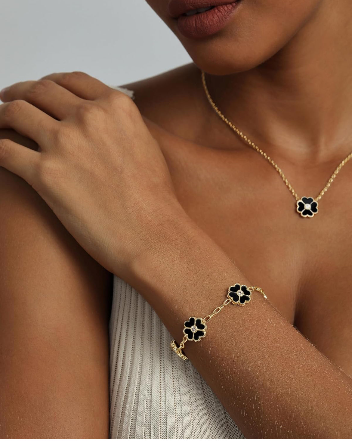 Clover Paper Clip Bracelet