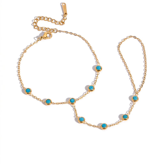 Turquoise Hand chain