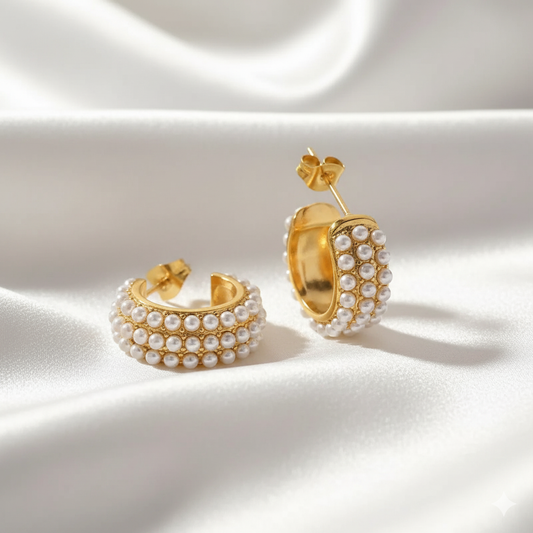 Pearl Mini Hoops