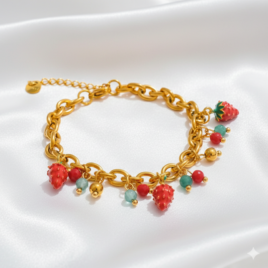 Strawberry Charm Bracelet