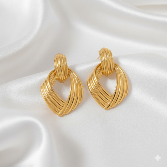 Gold Knot Earrings