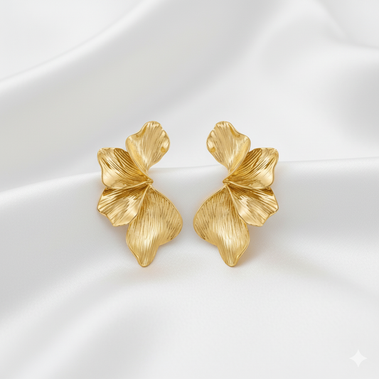 Flower Leaf Earrings