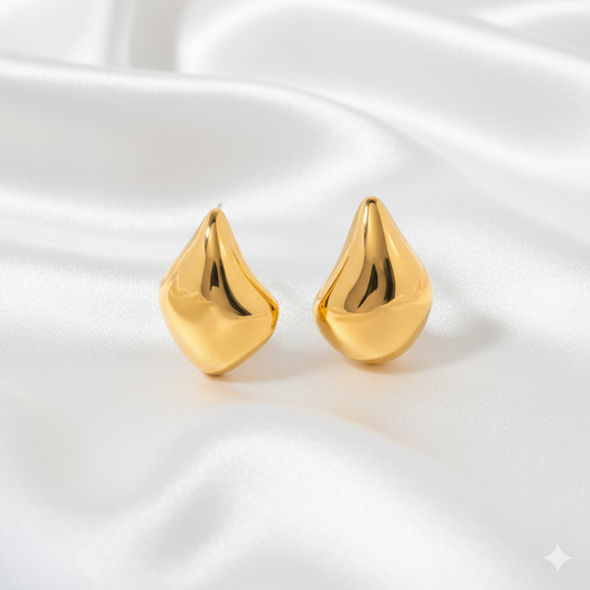 Teardrop Gold Earrings