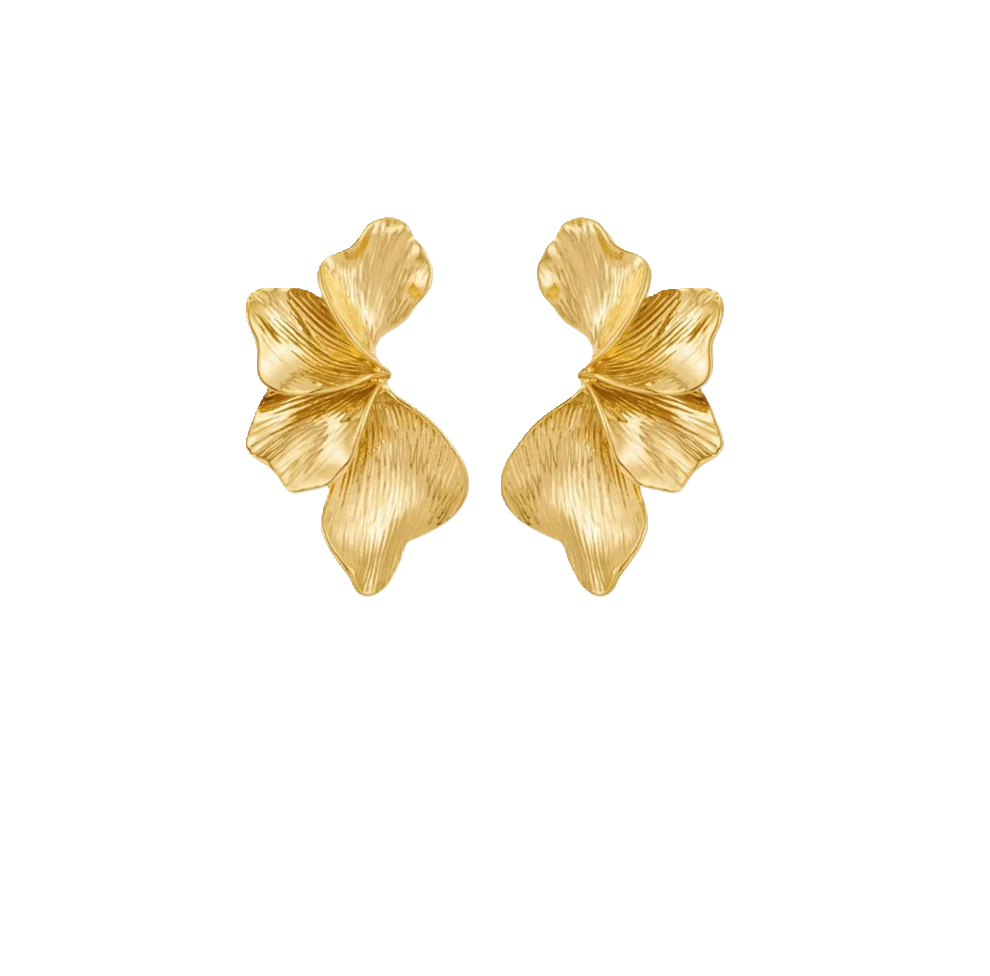 Flower Leaf Earrings