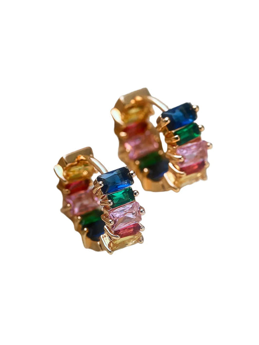 Cubic Zirconia Colorful Huggies