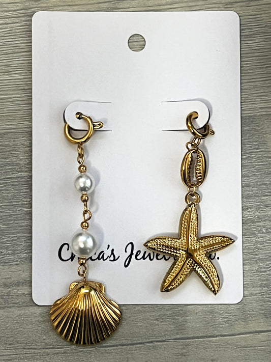 Shell Pearl Charm