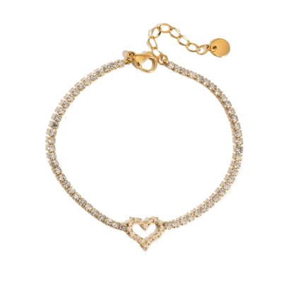 Heart Diamond Bracelet