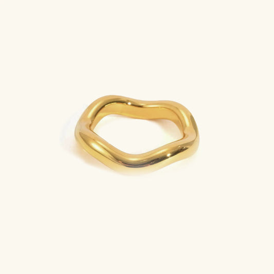 Gold Wave Ring