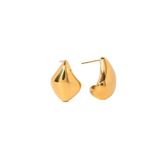 Teardrop Gold Earrings
