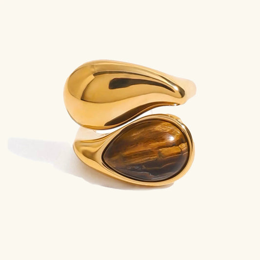 Pearl & Amber Ring