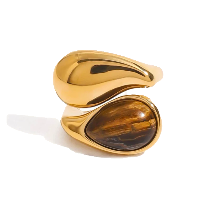 Pearl & Amber Ring