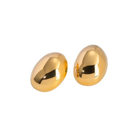 Gold Bean Earrings