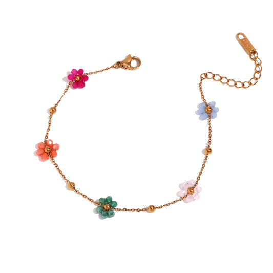 Colorful Flowers Bracelet