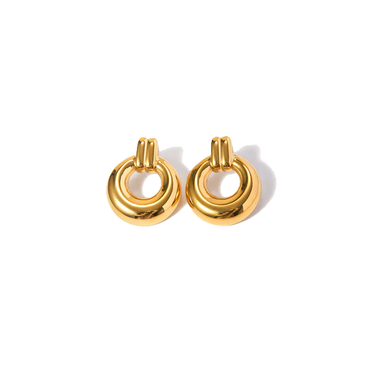 Ruby Gold Earrings