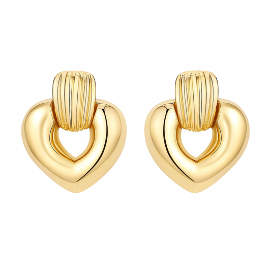 Heart Chunky Earrings