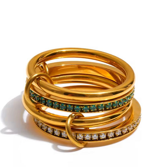 Green Stackable Ring
