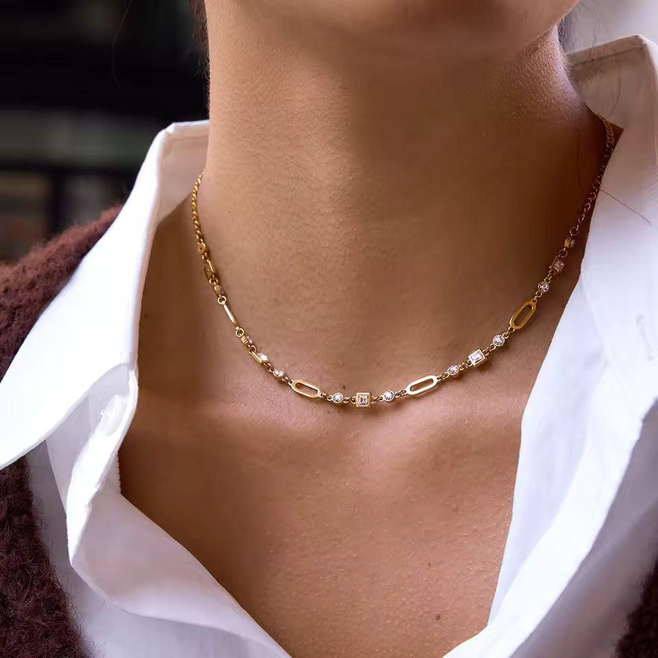 Crystal Chain Necklace