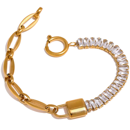Lock chain bracelet