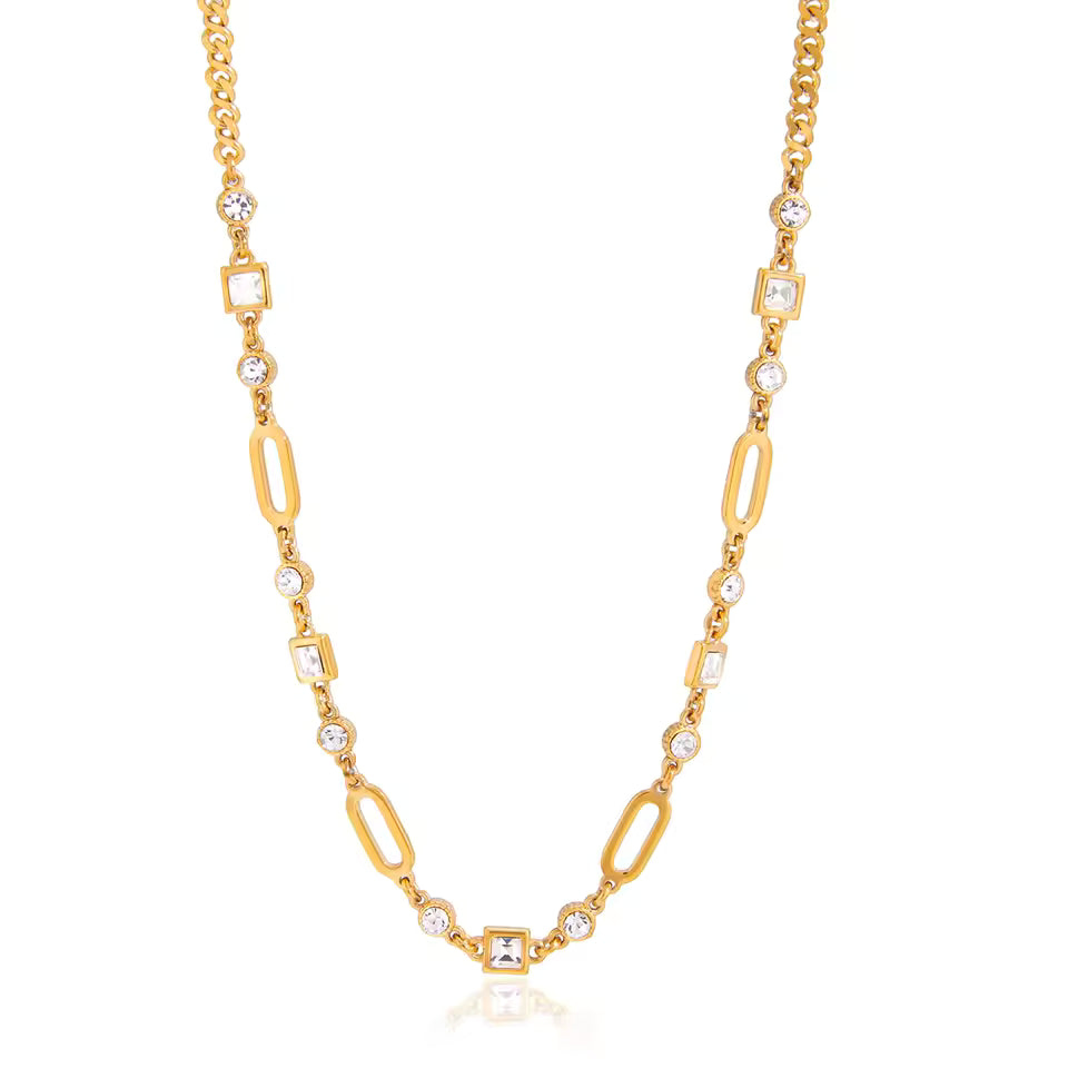Crystal Chain Necklace