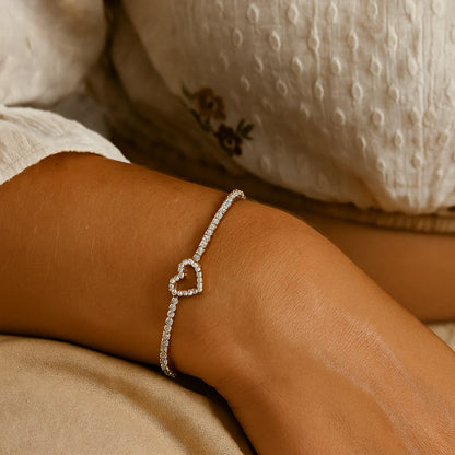 Heart Diamond Bracelet